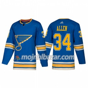 Dresovi St. Louis Blues Jake Allen 34 Adidas 2018-2019 Alternate Authentic - Muške